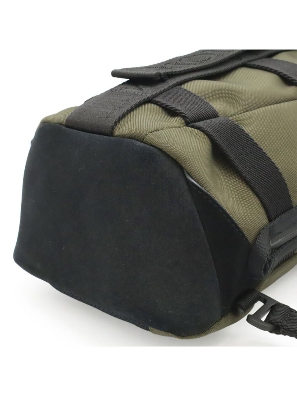 Moncler Argens Mono Belt Bag Backpack Nylon Canvas Khaki Green Black - Picture 3 of 9
